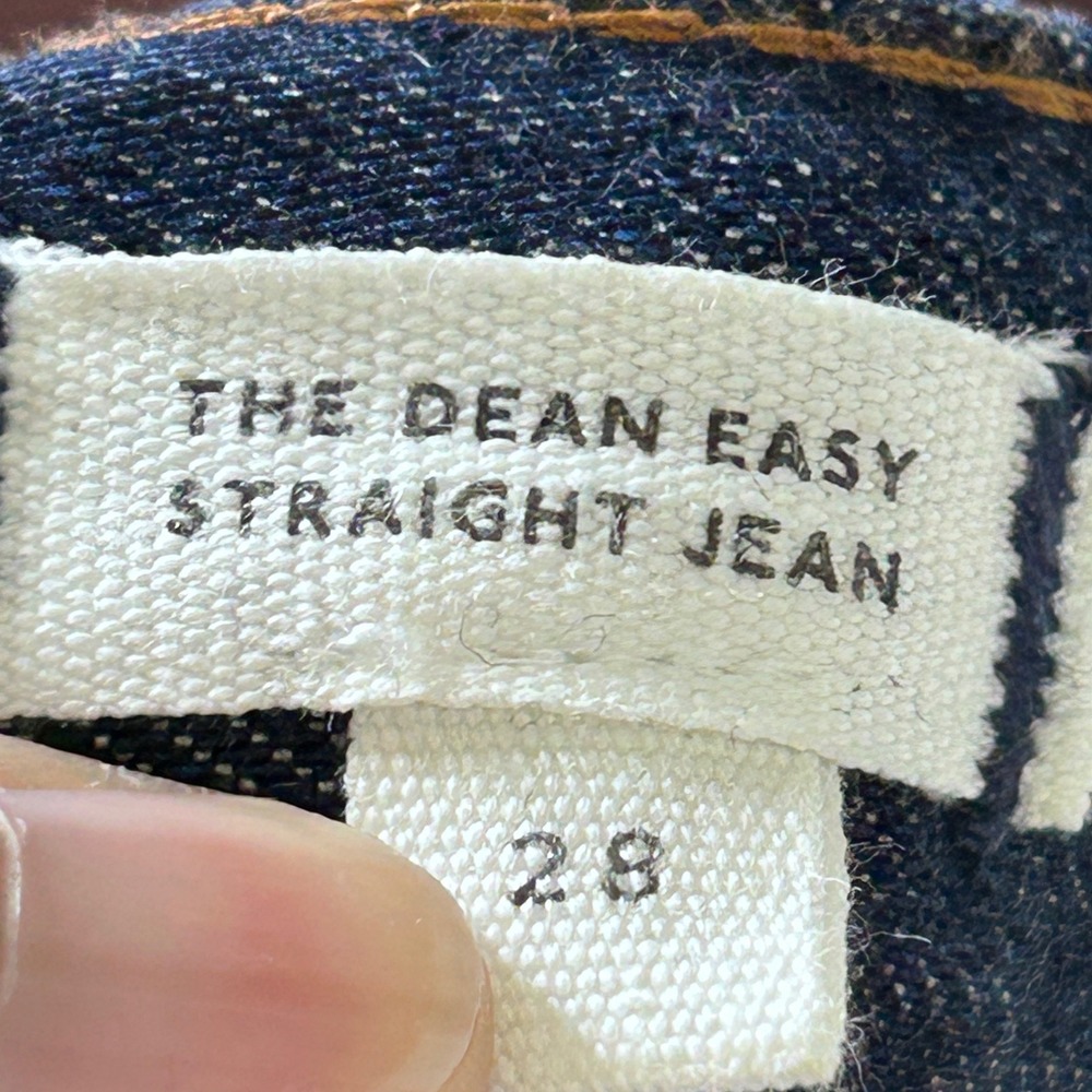 Madewell The Dean Easy Straight Jean in SoftDrape Linen Blend Button Fly size 28 - Picture 10 of 12